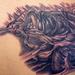 Tattoos - black an gray bass tattoo - 58857